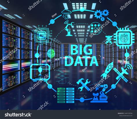 Big Data Computing Concept Modern Technology Stock Illustration