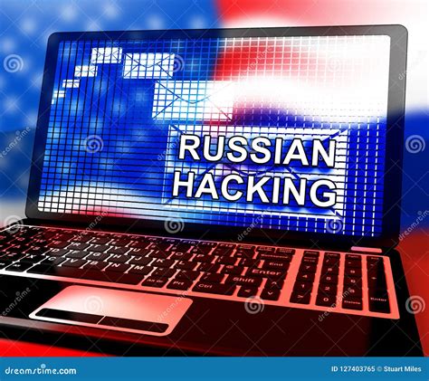 Russian Hacker Moscow Spy Campaign 3d Illustration Stock Illustration