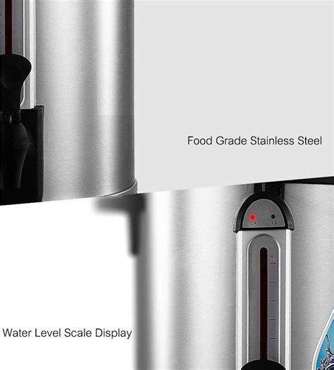 Electric Water Boiler Commercial Thermal Insulation Stainless Steel Hot Water Dispenser Liter