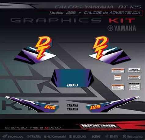 Calcos Yamaha Dt Laminadas Insignia Calcos