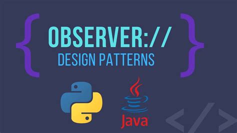 Design Patterns Observer Explanation And Code In Both Python And