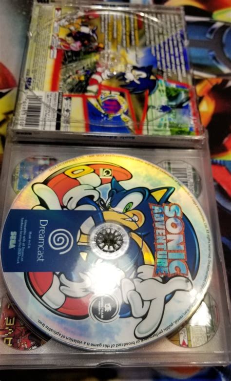 Sonic Adventure Custom Reproduction Case And Art Disc For Sega