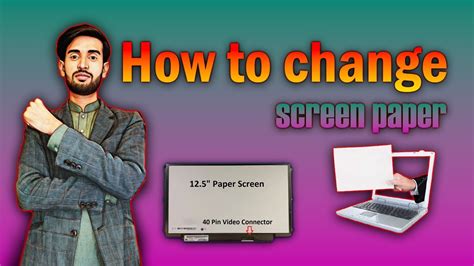 How To Change Laptop Paper Led Screen White Paper Baba Cling Tech