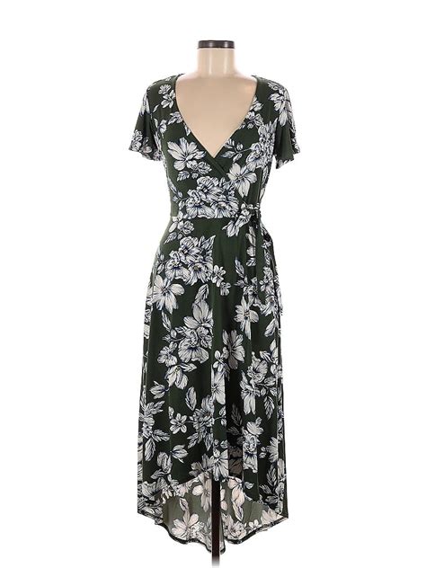 Fortune Ivy Floral Multi Color Black Casual Dress Size M 52 Off