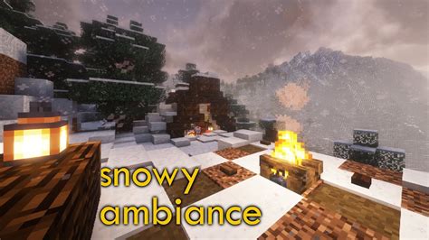 Minecraft Relaxing Creative Mode Music Snowy Ambiance Youtube