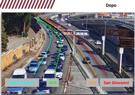 Tangenziale Est e A24 a Roma rivoluzione viabilità da oggi 12 aprile