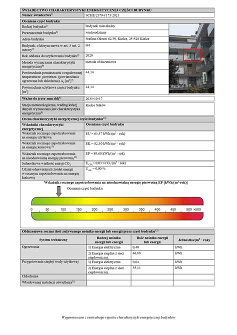 Wiadectwo Charakterystyki Energetycznej Mieszkania Online Zam W