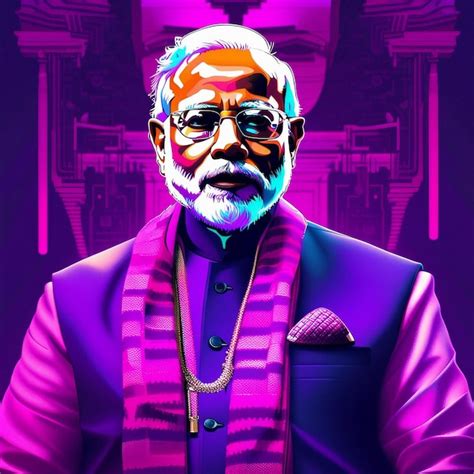 Premium AI Image | Narendra Modi Smiles