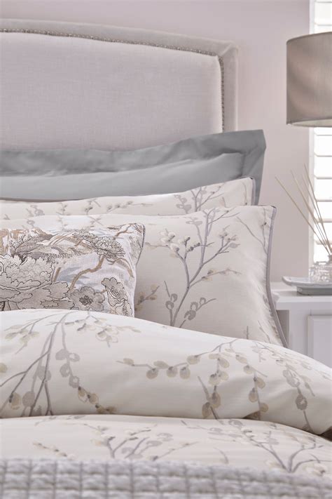 Buy Laura Ashley Dove Grey Pussy Willow Duvet Cover And Pillowcase Set From The Next Uk Online Shop