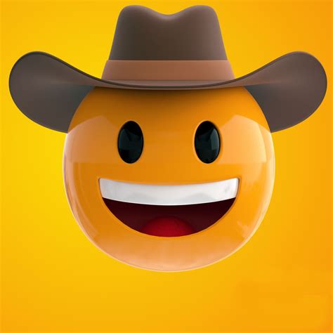 3D cowboy emoji - TurboSquid 1426699