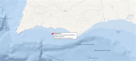 Sismo De Registado A Quil Metros De Albufeira Postal Do Algarve