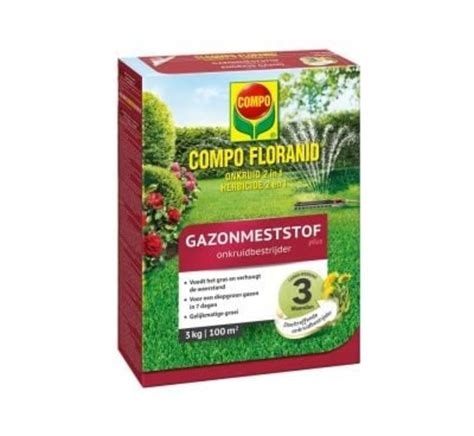 Compo Gazonmeststof Floranid Kg Onkruidverdelger M Graszaadxl