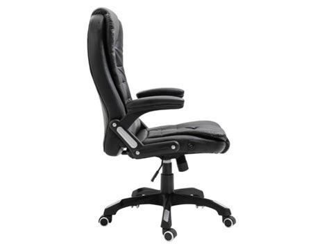 Fauteuil De Bureau Simili Cuir Noir Grease Conforama