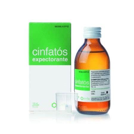 CINFATOS EXPECTORANTE 2 20 MG ML SOLUCION ORAL 125 ML VIDRIO