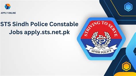 Sts Sindh Police Constable Jobs Apply Sts Net Pk