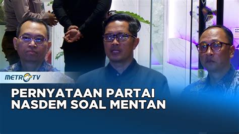 Xinwen Surya Paloh Minta Mentan Hadap Presiden Dan Mundur Dari