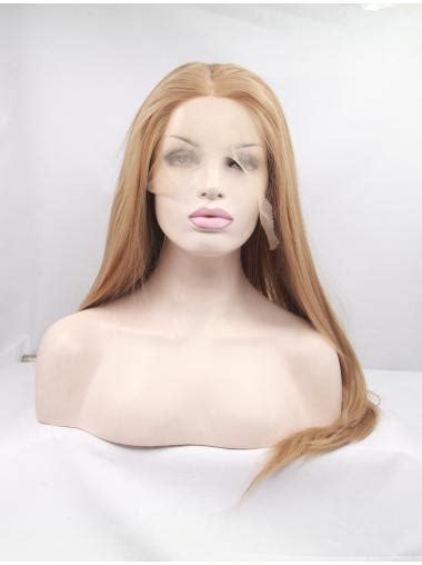 Lace Front Colorful Wigs Synthetic Long Blonde Lace Front 18 Without