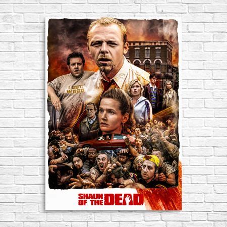 Shaun Of The Dead Fanart Poster Print | T Shirts from More T Vicar