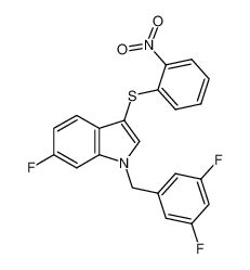 1 3 5 Difluorobencil 6 Fluoro 3 2 Nitrofenil Tio 1H Indol