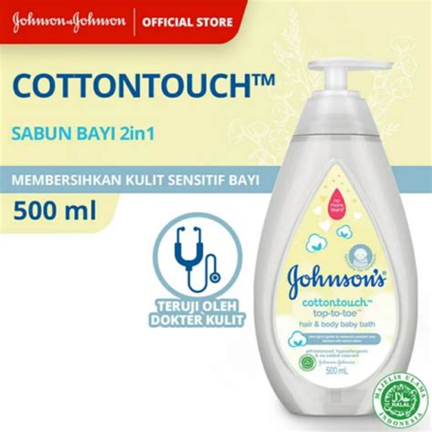 Jual Johnsons Cottontouch Top To Toe Hair Body Bath Pump 500ml