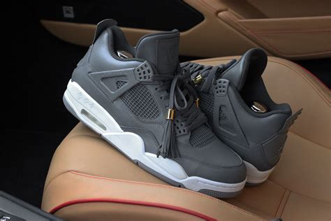 Air Jordan 4 Louis Vuitton Don Anthracite Custom