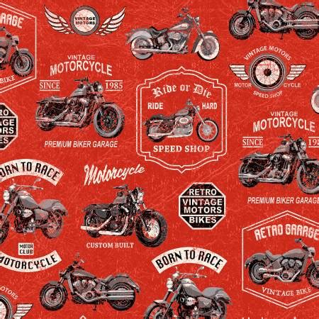 Born To Ride Red Vintage Motorcycles 193035061556