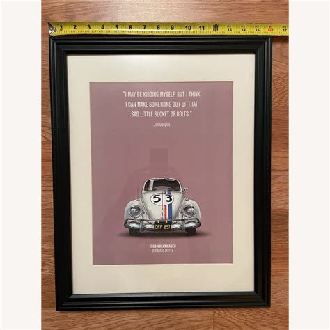 Herbie Beetle Car Vw Framed Movie Poster Aptdeco