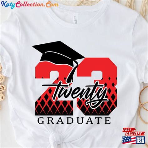 Twenty 23 Graduate Shirt Graduation Senior Class 2023 Hoodie Sweatshirt Katycollection