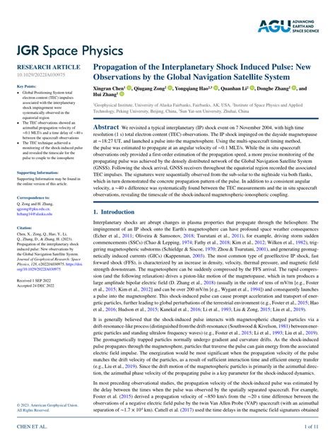 Propagation Of The Interplanetary Shock Induced Pulse New Observations