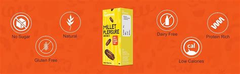 Flat Tummies Millet Pleasure Choco Melts Cookies 60g Pack Of 10