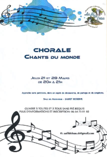 Chorale Chants Du Monde Combrailles Auvergne