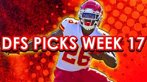 Nfl Draftkings Picks Fanduel Picks Week 17 Dfs Picks Youtube