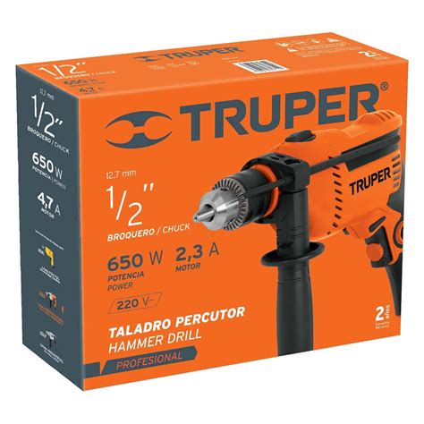 Taladro Percutor 650w 1 2 Truper 15679 Ideamaq