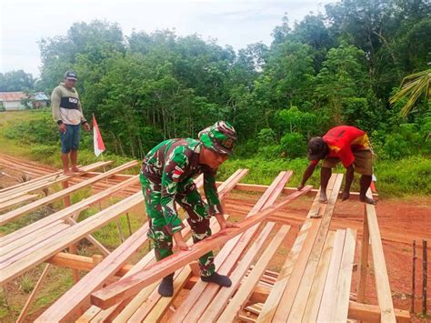 Tingkatkan Mutu Pendidikan Satgas Pamtas Yonif Wrg Bantu