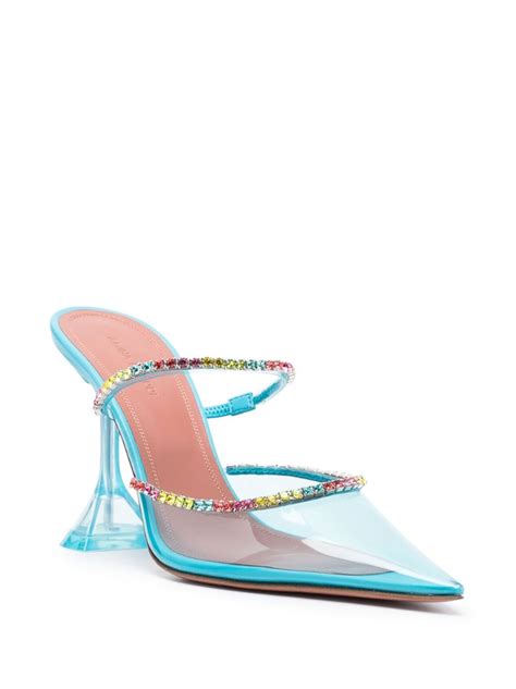 Gilda Glass Mm Embellished Mules Amina Muaddi Eraldo