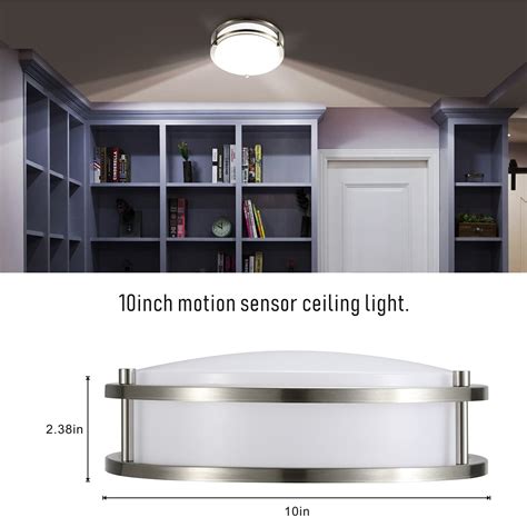 Lineway Motion Sensor Ceiling Light Inch W Lm Led Flush Mount