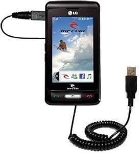 Amazon Gomadic Coiled Power Hot Sync USB Cable For The LG KP Rip Curl With Both Data And