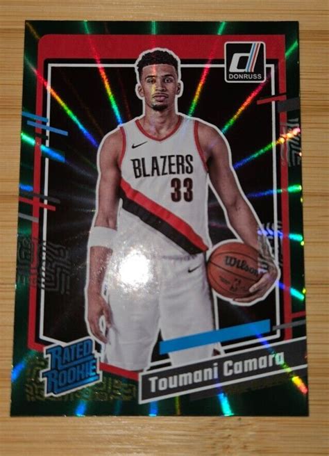 Toumani Camara 2023 24 Donruss Green Laser Rated Rookie Card No 245 EBay