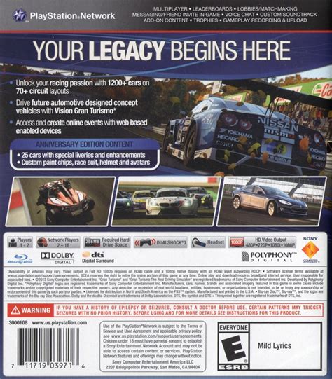 Gran Turismo 6 Box Shot For PlayStation 3 GameFAQs