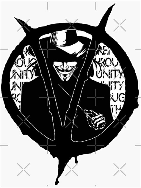 Guy Fawkes V For Vendetta Anonymous Anon Sticker For Sale By