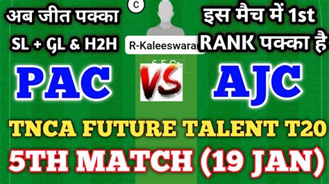 Pac Vs Ajc Dream11 Prediction Pac Vs Ajc Pac Vs Ajc Dream11 Team