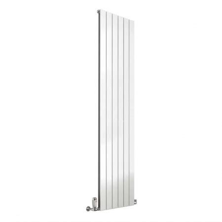 Reina Flat Single X Mm White Vertical Designer Radiator Rnd