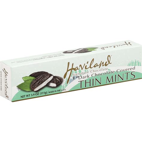 Haviland Signature Chocolate Thin Mints, Dark Chocolate Covered ...