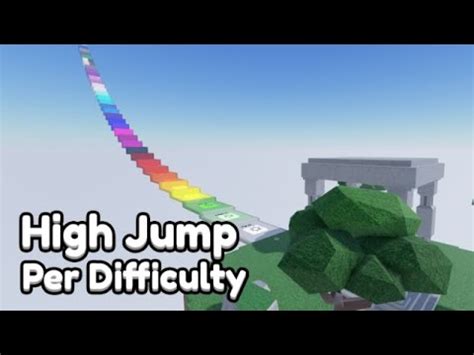 Three S High Jump Per Difficulty Chart Obby Stages Youtube