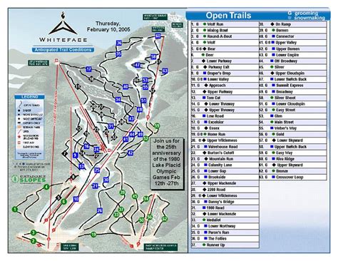 Lake Placid/Whiteface Trail map - Freeride