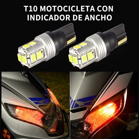 Luces Amarillo Led T Para De Coche Y Motocicleta Motor Mercado Libre