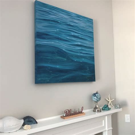 Tranquil Waters - Original Realistic Crystal Clear Water Painting oil ...