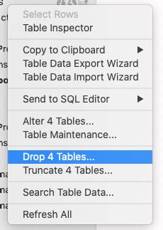 How To Drop All Tables In A Schema Mysql Database Brokeasshome