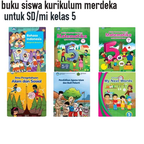 Jual Ori Harga Satuan Buku Siswa Kurikulum Merdeka Untuk Sd Mi Kelas 5 Edisi Terbaru Shopee