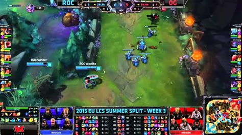 Roccat Vs Origen Lcs Eu Summer Nap Meccs Youtube